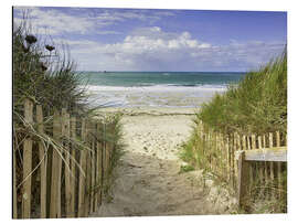 Alumiinitaulu Through the dunes at Porz Meur