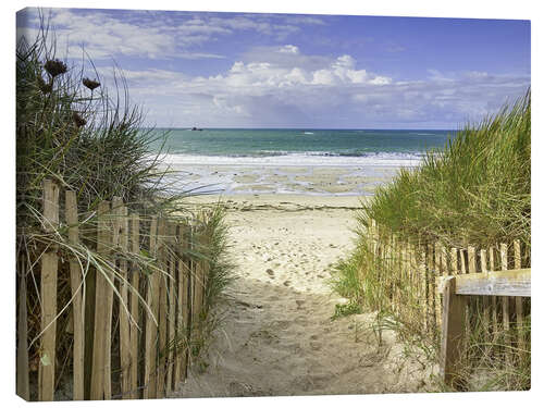 Obraz na płótnie Through the dunes at Porz Meur