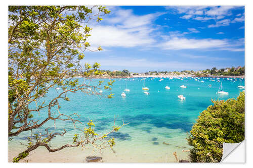 Naklejka na ścianę Emerald coast Brittany France