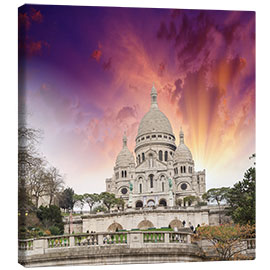 Canvas print Sacred Heart Cathedral in Montmartre