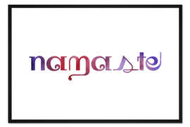 Gerahmter Kunstdruck Namaste
