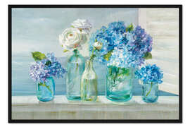 Gerahmter Kunstdruck Ein schöner Tag am Strand