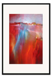 Gerahmter Kunstdruck Abendspaziergang