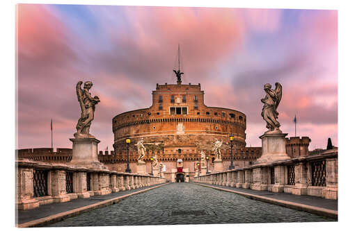 Acrylglasbild Ponte Sant'Angelo und Castel Sant'Angelo