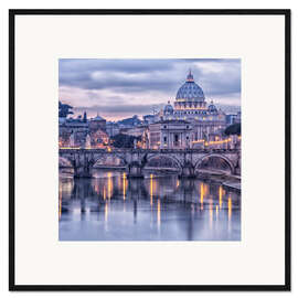 Plakat artystyczny premium w ramie Rome at dusk