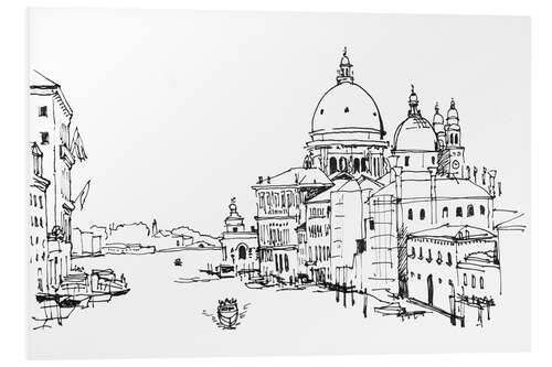 Quadro em PVC Grand Canal with the Santa Maria della Salute