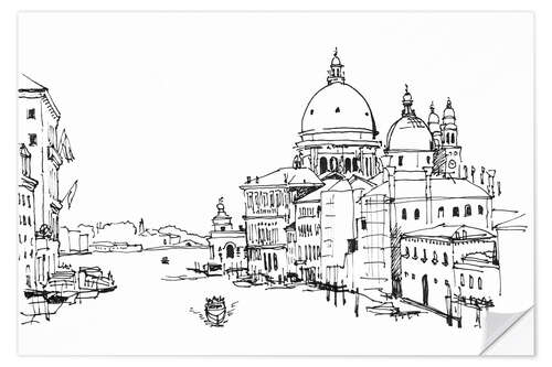 Naklejka na ścianę Grand Canal with the Santa Maria della Salute
