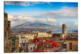 Magnettafel Neapel und der Vesuv