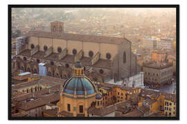 Gerahmter Kunstdruck Historisches Zentrum von Bologna