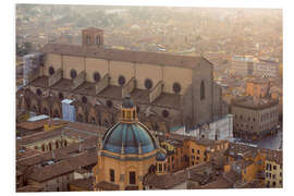 Foam board print Historic center of Bologna