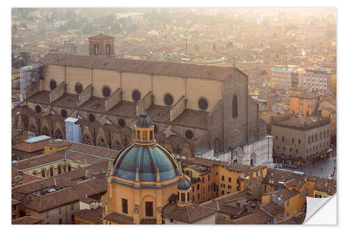 Selvklebende plakat Historic center of Bologna