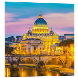 Tableau en PVC Bridge of Hadrian and St. Peter's Cathedral