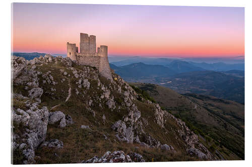 Quadro em acrílico Rocca Calascio at dusk