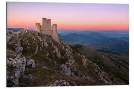 Aluminiumtavla Rocca Calascio at dusk