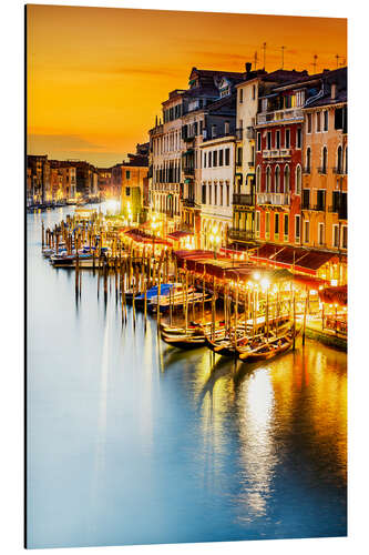 Tableau en aluminium Grand Canal au crépuscule