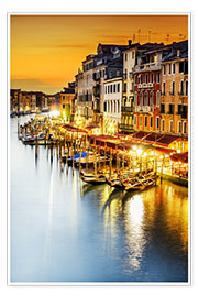 Poster Grand Canal at dusk
