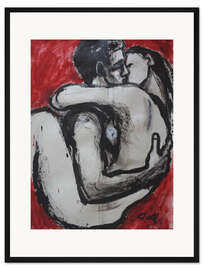 Gerahmter Kunstdruck Liebhaber - In deinen Armen I