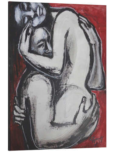 Tableau en aluminium Amoureux - dans tes bras II