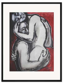 Gerahmter Kunstdruck Liebhaber - In deinen Armen II