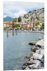 Foam board print The village of Torbole