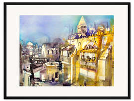 Gerahmter Kunstdruck Jerusalem, Johanniter Hospiz