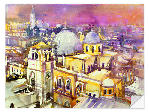 Selvklebende plakat Jerusalem, Holy Sepulcher