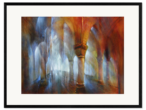 Framed art print portico
