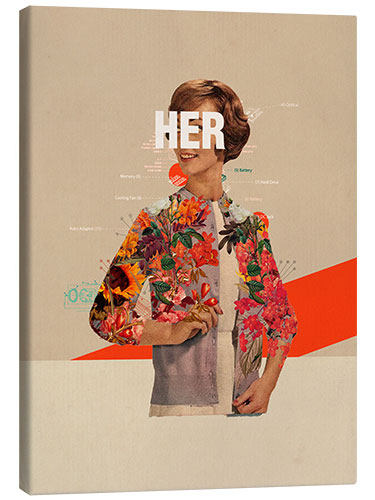 Canvas print Her