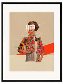 Gerahmter Kunstdruck  Her 
