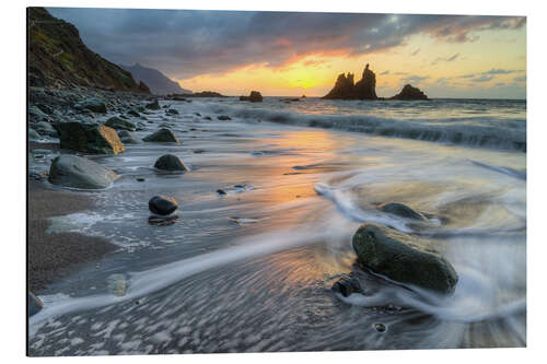 Alumiinitaulu Playa de Benijo, Teneriffa