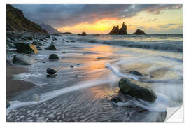 Naklejka na ścianę Playa de Benijo, Teneriffa