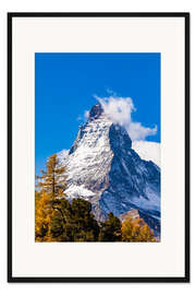 Gerahmter Kunstdruck Matterhorn in der Schweiz I
