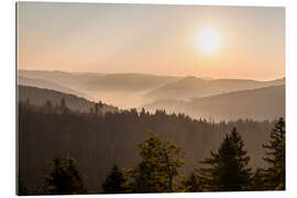 Gallery print Sunrise on the Schliffkopf in the Black Forest