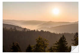 Wandsticker Sonnenaufgang am Schliffkopf im Schwarzwald