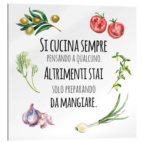 Gallery print You always cook with someone in mind (Italian)