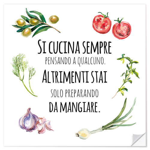 Sisustustarra You always cook with someone in mind (Italian)