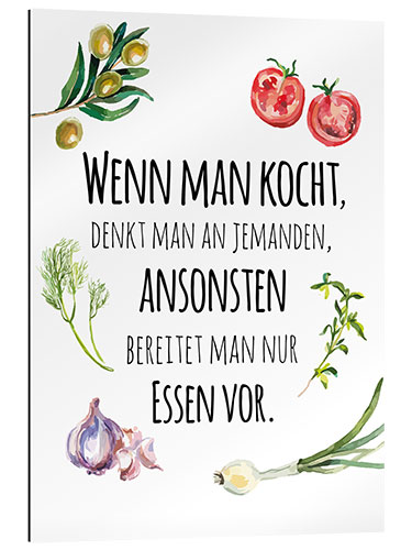 Gallery print You always cook with someone in mind (German)