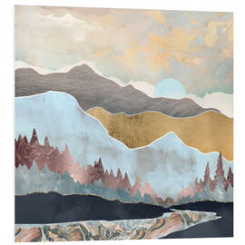 Foam board print Wintery mountain range