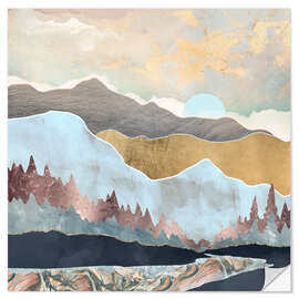 Wall sticker Wintery mountain range