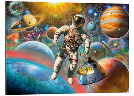 Stampa su plexi-alluminio 30843 Astronaut Floating in Space