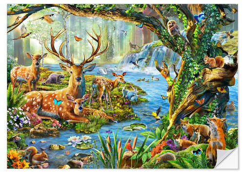 Wall sticker Forest Life