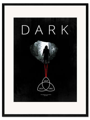 Impresión de arte enmarcada Dark