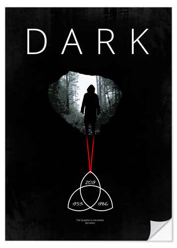 Wandsticker Dark - TV Serie Minimal Alternative Fanart