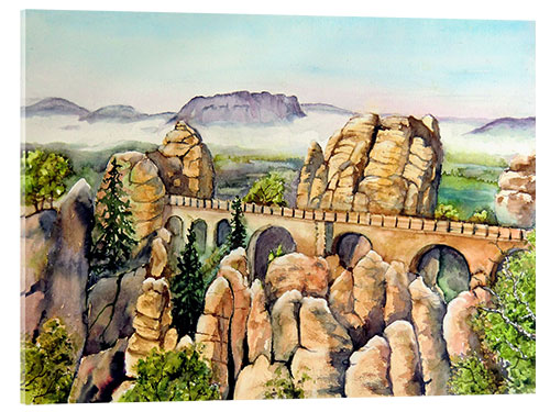 Akrylglastavla Basteibrücke