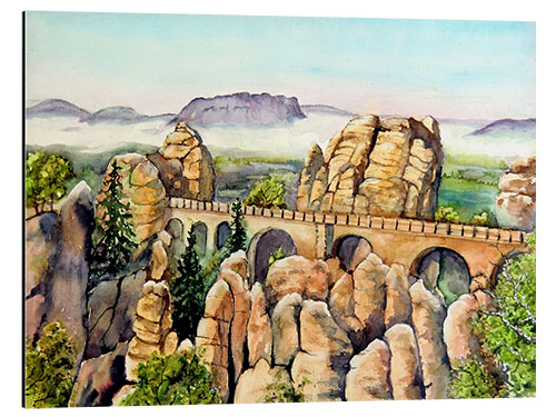 Aluminium print Basteibrücke