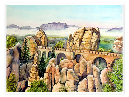 Poster Basteibrücke