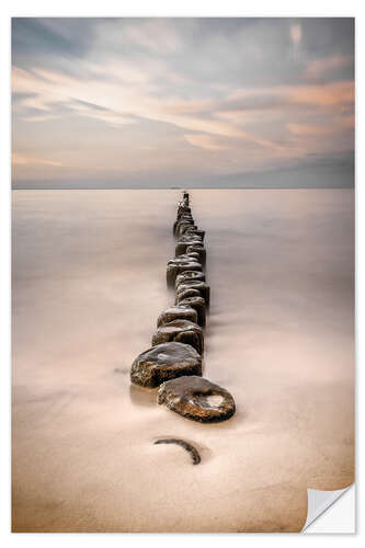 Selvklebende plakat Walk the way Usedom