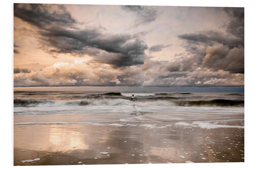 Foam board print Stormy Baltic Sea Usedom