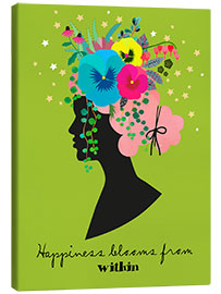 Canvas print Happiness blooms from within