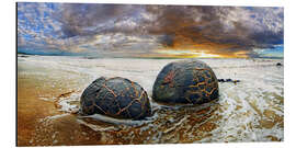 Alubild Moeraki Boulders, Südinsel, Neuseeland, Ozeanien